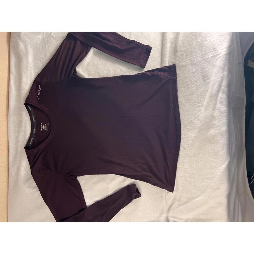 Brooks Women's Long Sleeve Activewear Top - Plum, Medium